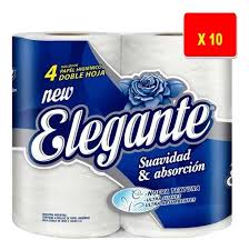 PAPEL HIG 30 MTS. X 4 UN X 10. AZUL DH ELEGANTE 91