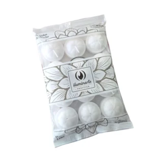 VELAS DE NOCHE  X 12 UN. BLANCA  ILUMINARTE